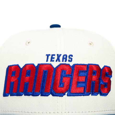New Era 59Fifty Shadow Draft Texas Rangers 1995 All Star Game Patch Hat - White, Royal