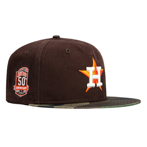 New Era 59Fifty Houston Astros 50th Anniversary Patch Hat - Brown, Camo
