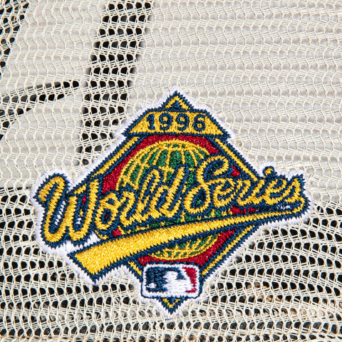 47 Brand Hitch New York Yankees 1996 World Series Patch Snapback Trucker Hat - Khaki