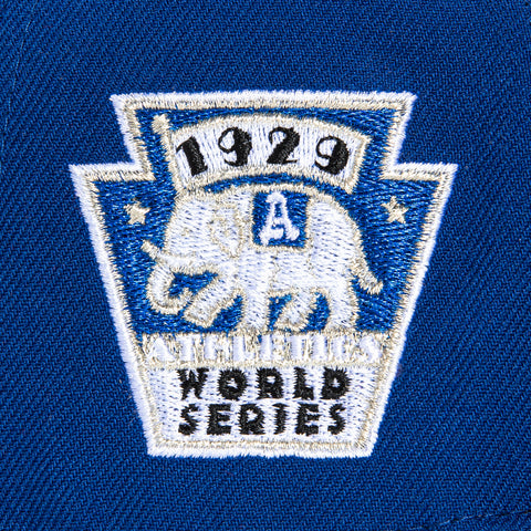New Era 59Fifty Philadelphia Athletics 1929 World Series Patch Hat - Royal, Black
