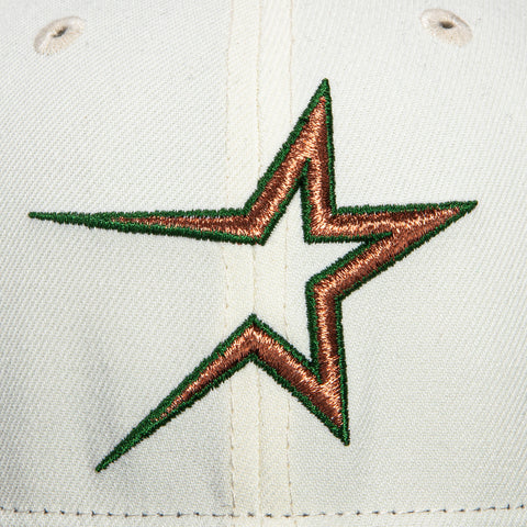 New Era 59Fifty Houston Astros 35th Anniversary Patch Hat - White, Navy, Metallic Copper, Green