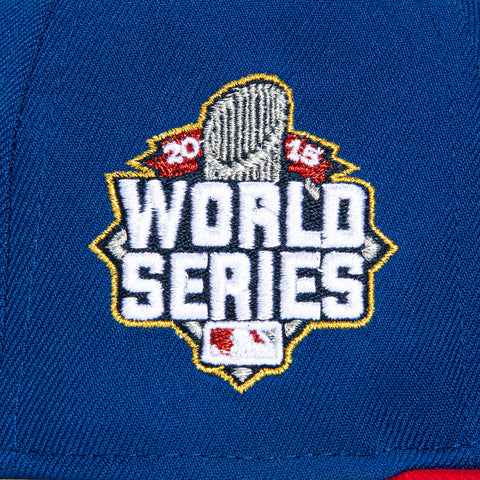 New Era 59Fifty Kansas City Royals 2015 World Series Patch Hat - Royal, Red