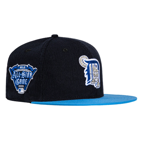 New Era 59Fifty Cord Detroit Tigers 2005 All Star Game Patch Alternate Hat - Navy, Light Blue