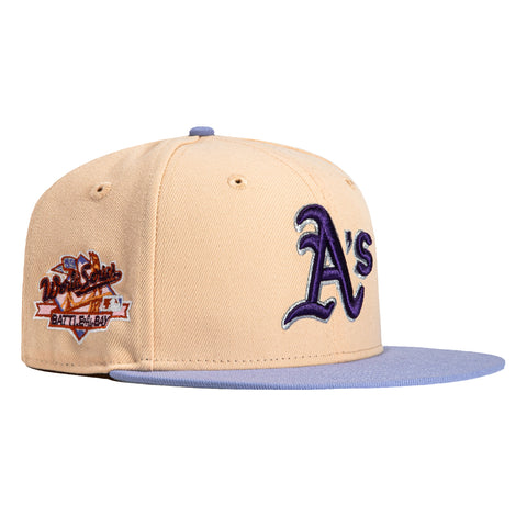 New Era 59Fifty Oakland Athletics Battle of the Bay Patch Hat - Peach, Lavender