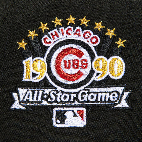 New Era 59Fifty Candy Apple Chicago Cubs 1990 All Star Game Patch Hat - Black, Red
