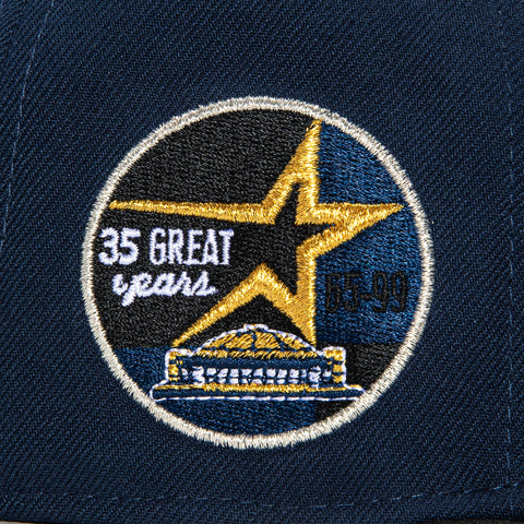 New Era 59Fifty Houston Astros 35th Anniversary Stadium Patch Word Hat - Navy, Black