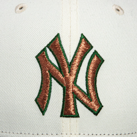 New Era 59Fifty New York Yankees 1996 World Series Patch Hat - White, Navy, Metallic Copper, Green