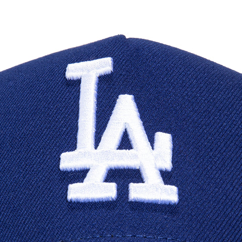 New Era 9Forty A-Frame Los Angeles Dodgers 50th Anniversary Stadium Patch Snapback Hat - Royal