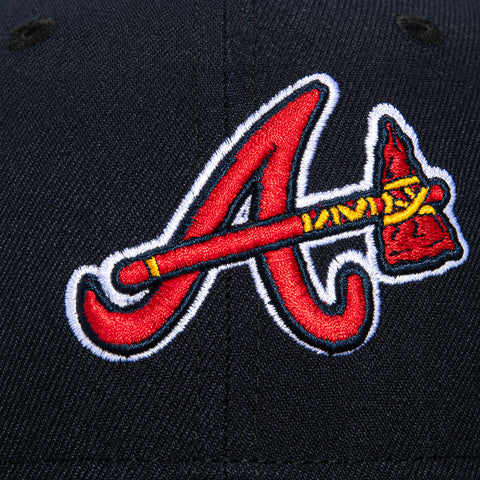 New Era Youth 9Fifty Atlanta Braves 2021 World Series Patch Snapback Hat - Navy