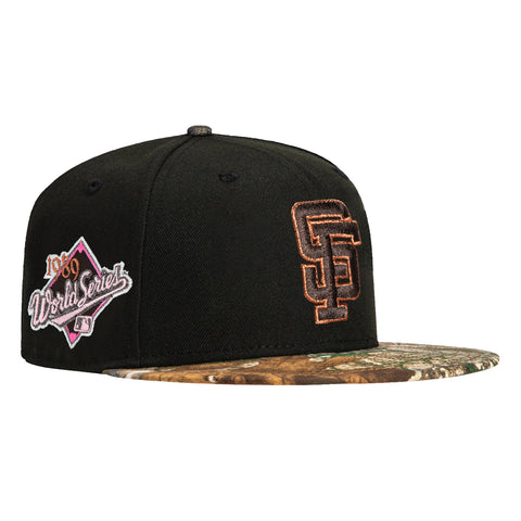 New Era 59Fifty San Francisco Giants 1989 World Series Patch Hat - Black, Realtree