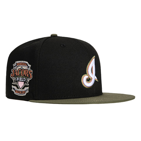 New Era 59Fifty Cookie Martini Cleveland Guardians Inaugural Patch I Hat MADE-TO-ORDER - Black, Olive