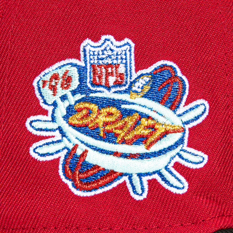 New Era 59Fifty San Francisco 49ers 1996 Draft Patch Hat - Cardinal, Black