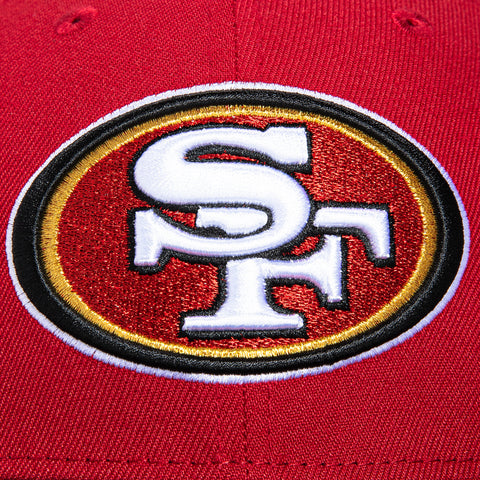 New Era 59Fifty San Francisco 49ers 1996 Draft Patch Hat - Cardinal, Black