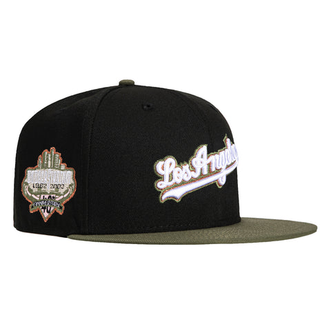 New Era 59Fifty Cookie Martini Los Angeles Dodgers 40th Anniversary Stadium Patch Script Hat MADE-TO-ORDER - Black, Olive