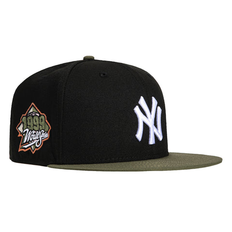 New Era 59Fifty Cookie Martini New York Yankees 1999 World Series Patch Hat MADE-TO-ORDER - Black, Olive