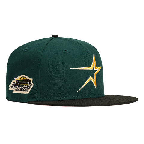 New Era 59Fifty Houston Astros Astrodome Patch Hat - Green, Black, Metallic Gold