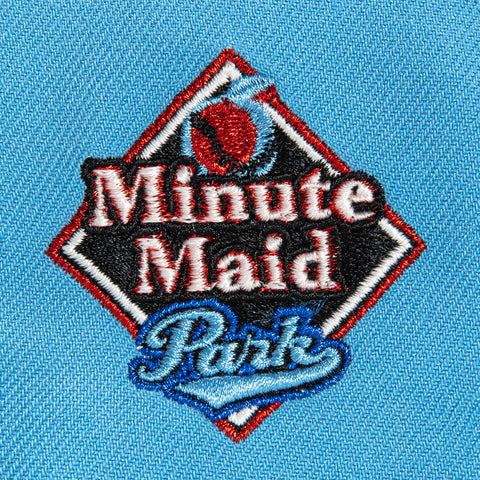New Era 9Forty A-Frame Houston Astros Minute Made Park Patch Alternate Snapback Hat - Light Blue, Black
