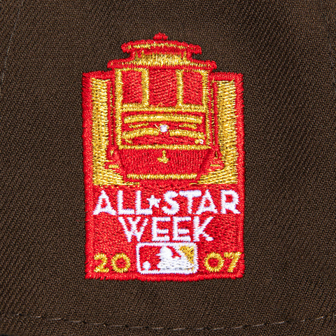 New Era 9Forty A-Frame San Francisco Giants 2007 All Star Game Patch Snapback Hat - Brown, Orange