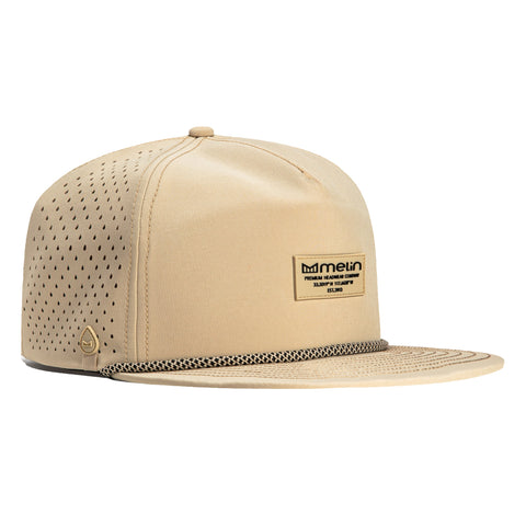 Melin Coronado Brick Hydro Snapback Hat - Khaki