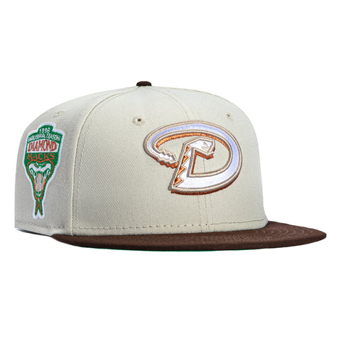 New Era 59Fifty Arizona Diamondbacks Inaugural Patch D Hat - Stone, Brown, Metallic Copper New Era