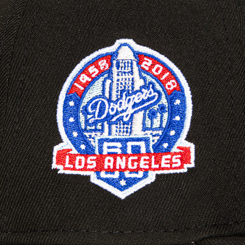 New Era 59Fifty Los Angeles Dodgers 60th Anniversary Patch Upside
