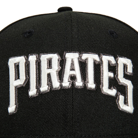 New Era 59Fifty Glow in the Dark Pittsburgh Pirates 2006 All Star Game Patch Word Hat - Black, White