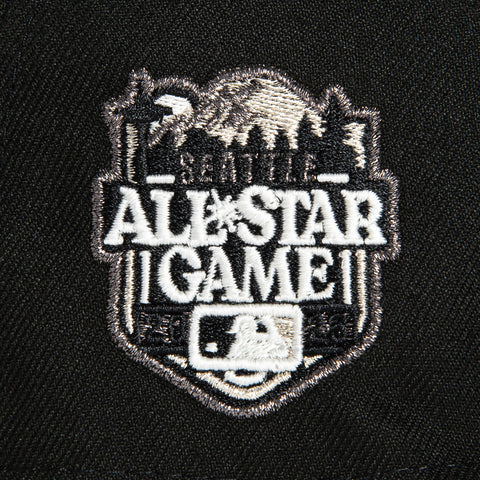 New Era 59Fifty Glow in the Dark Seattle Mariners 2023 All Star Game Patch Logo Hat - Black, White