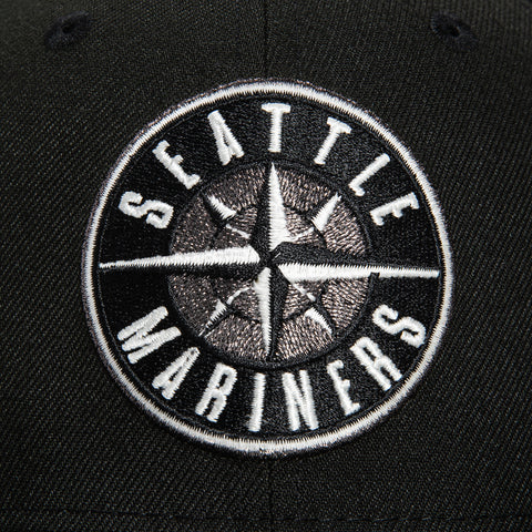 New Era 59Fifty Glow in the Dark Seattle Mariners 2023 All Star Game Patch Logo Hat - Black, White