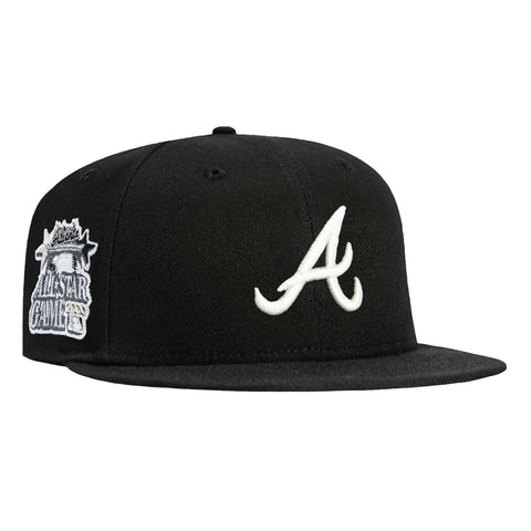 New Era 59Fifty Glow in the Dark Atlanta Braves 2000 All Star Game Patch Hat - Black, White