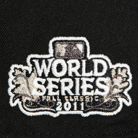New Era 59Fifty Glow in the Dark St Louis Cardinals 2011 World Series Patch Hat - Black, White