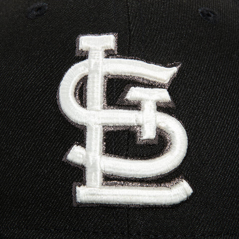 New Era 59Fifty Glow in the Dark St Louis Cardinals 2011 World Series Patch Hat - Black, White