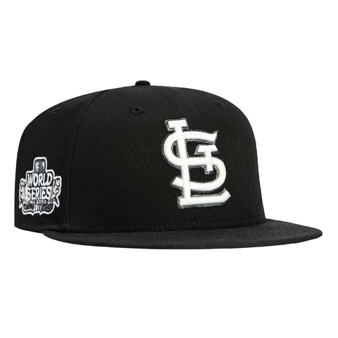 New Era 59Fifty Glow in the Dark St Louis Cardinals 2011 World Series Patch Hat - Black, White