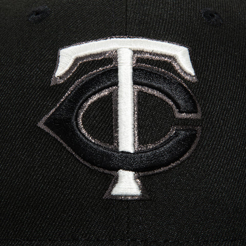 New Era 59Fifty Glow in the Dark Minnesota Twins 30th Anniversary Patch Hat - Black, White