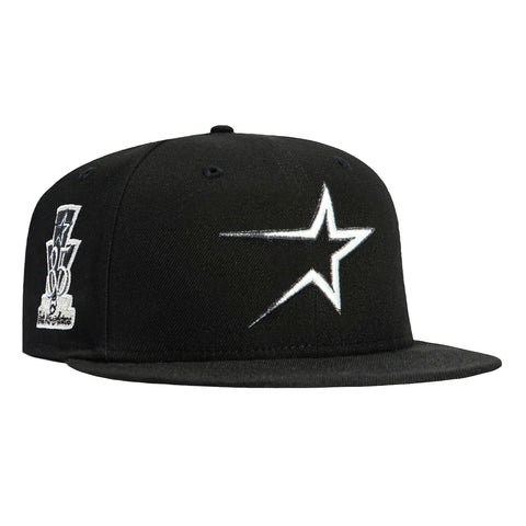 New Era 59Fifty Glow in the Dark Houston Astros 35th Anniversary Patch Hat - Black, White