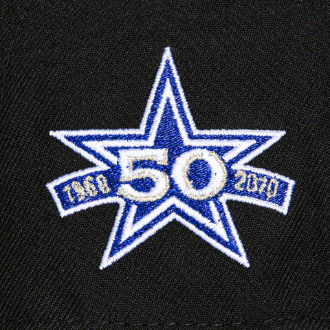 New Era 59Fifty Dallas Cowboys 50th Anniversary Patch City Hat - Black, Royal