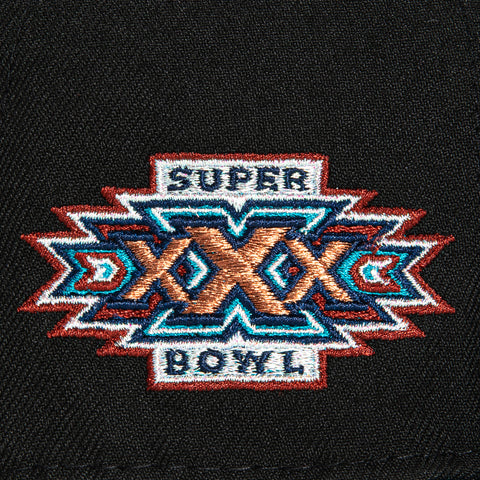 New Era 59Fifty Dallas Cowboys 1995 Super Bowl Patch Hat - Black, Teal