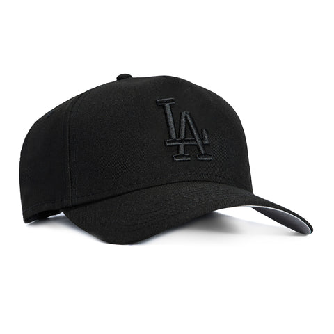New Era 9Forty A-Frame Los Angeles Dodgers Snapback Hat - Black, Black New Era