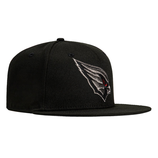 New Era 59Fifty Arizona Cardinals Hat - Black, Metallic Silver