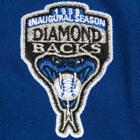 New Era 9Forty A-Frame Arizona Diamondbacks Inaugural Patch Snapback Hat - Royal, Black
