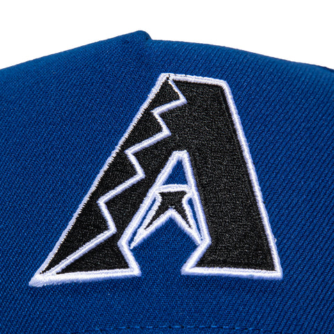 New Era 9Forty A-Frame Arizona Diamondbacks Inaugural Patch Snapback Hat - Royal, Black