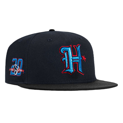 New Era 59Fifty Houston Texans 20th Anniversary Patch H Hat - Navy, Black New Era
