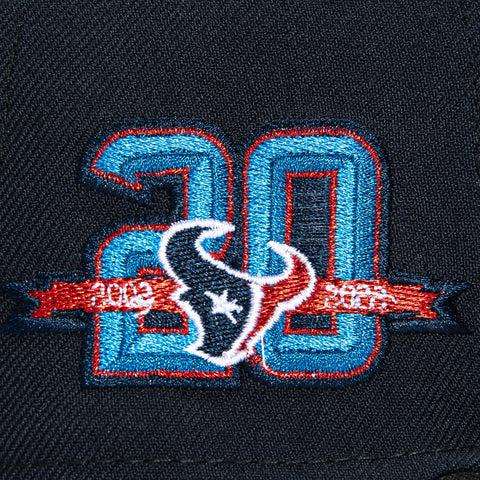 New Era 59Fifty Houston Texans 20th Anniversary Patch H Hat - Navy, Black