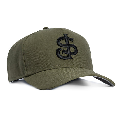 New Era 9Forty A-Frame San Jose Giants Snapback Hat - Olive, Black New Era