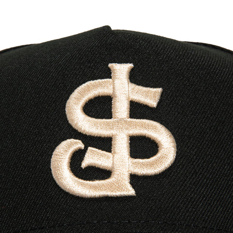 New Era 9Forty A-Frame San Jose Giants Snapback Hat - Black, Brown, Ivory