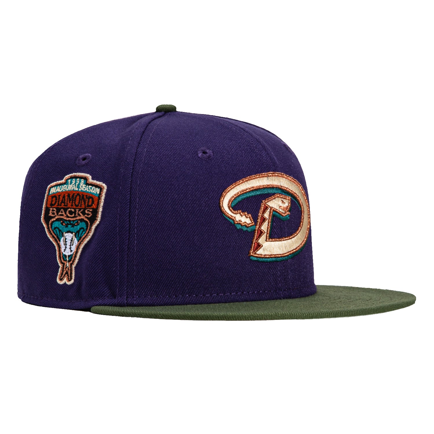 【US限定】NEW ERA 59FIFTY Arizona Diamond Backs PurpleYellow New Era 59Fifty Arizona Diamondbacks Inaugural Patch D Hat