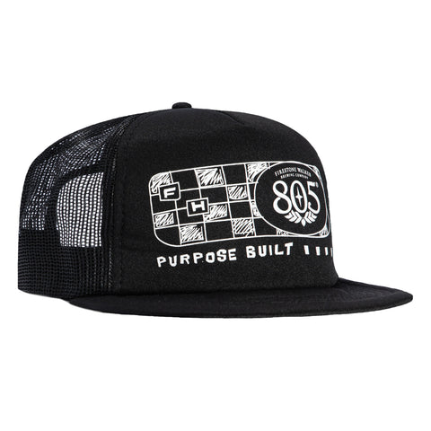 Fasthouse 805 Purpose Built Trucker Foam Snapback Hat - Black Fasthouse
