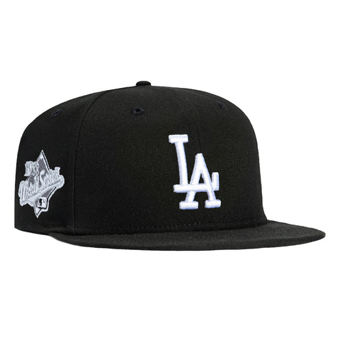 New Era 59Fifty Los Angeles Dodgers 1988 World Series Patch Hat - Black, White New Era