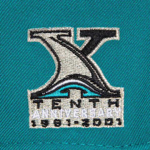 New Era 59Fifty San Jose Sharks 10th Anniversary Patch Hat Teal