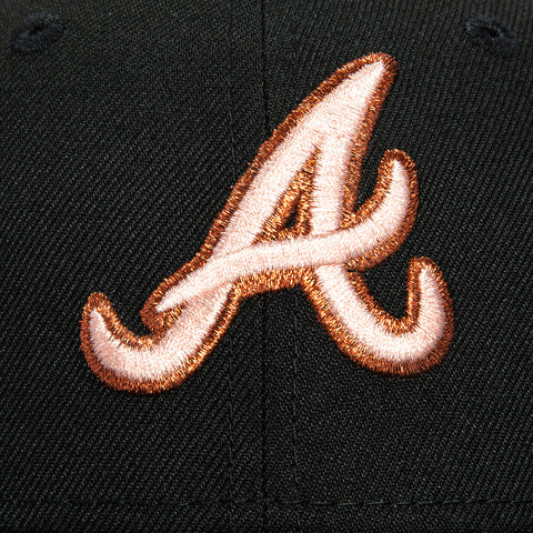 New Era 59Fifty Atlanta Braves 2025 All Star Game Patch Hat - Black, Peach