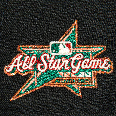 New Era 59Fifty Atlanta Braves 2025 All Star Game Patch Hat - Black, Peach